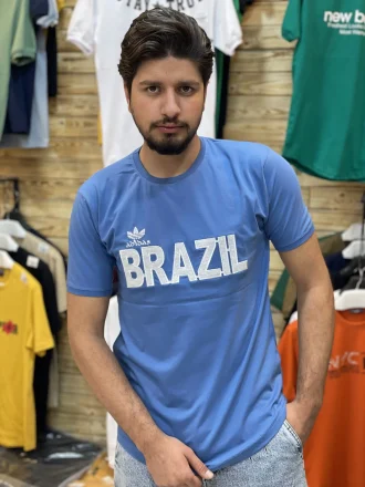 تیشرت مردانه سوپر پنبه طرح برزیل